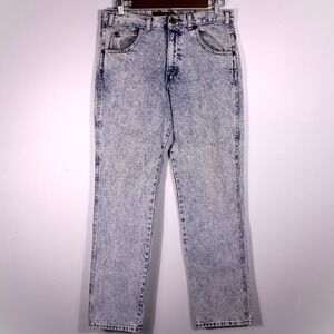 Vintage Y2k Todays News Jeans Mens 31x32 Blue Acid Wash Classic Denim Fit32x31.5